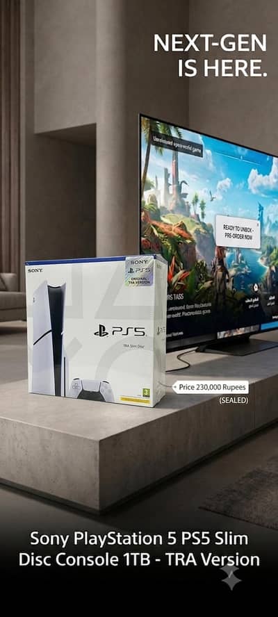 PS5 Sony slim disc 1TB console TRA version