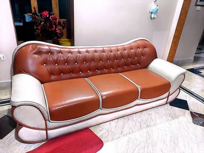 7 Seater Sofa Set – Premium Leatherette | 3+2+1 | Excellent Condition