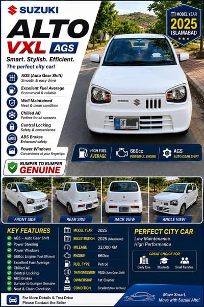 Suzuki Alto VXL AGS 2025 For Sale