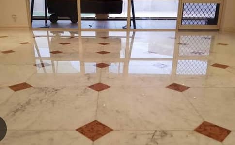 Marble chips and tiles polish works