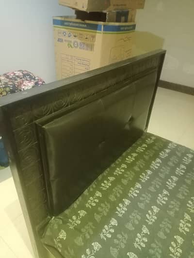 Imported Large Single bed with mattress and one side for urgent sale