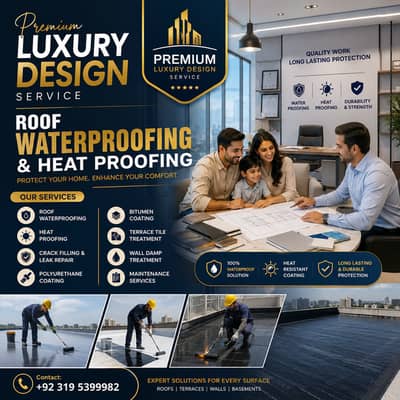 waterproofing services in islamabad, Best Roof heat proofing Services
