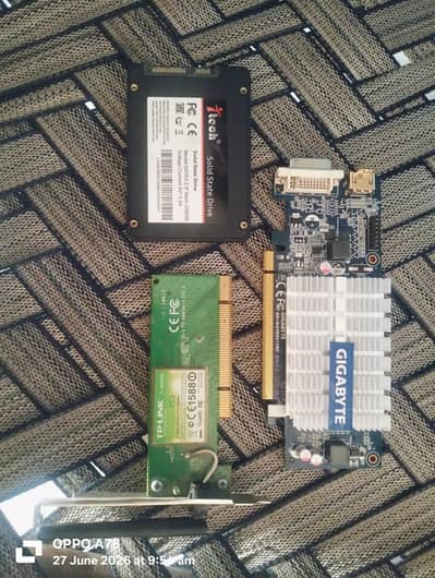 Computer Components & Mic Combo – SSD, Graphics Card, WiFi Card & Mic