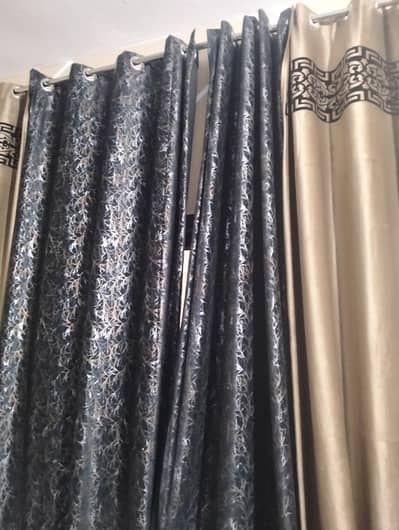 black and brown curtains 4 pieces