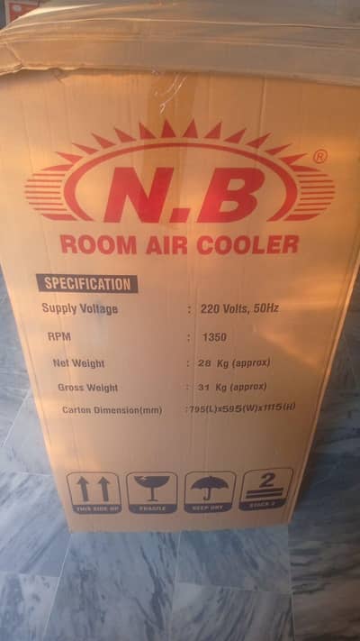 N. B Room Air Cooler 1 mouth used 10/10 condition air is like Ac