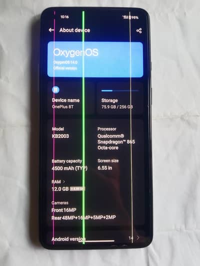 OnePlus 8t 12/256 all ok no any fault only need cash 23k final price