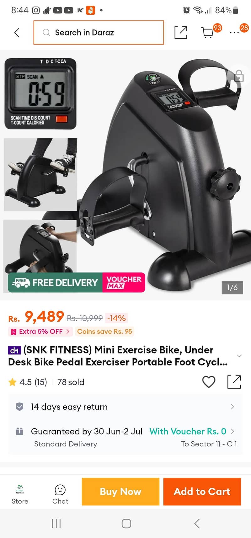 Mini exercise bike 2