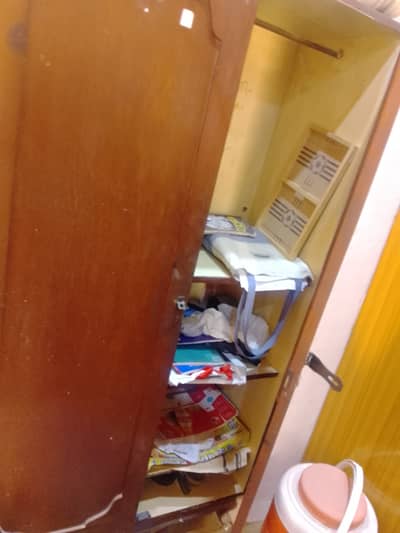 Wooden Cupboard for sale, with attached mirror