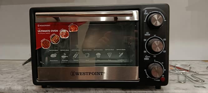 West Point Ultimate Delux Rotisserie Oven Black & Silver