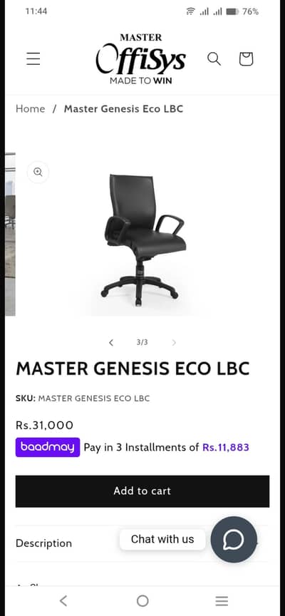 Master office chairs just like new