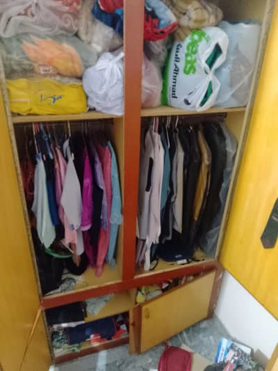 Big size wooden cupboard for sale. Contact: 03095078399