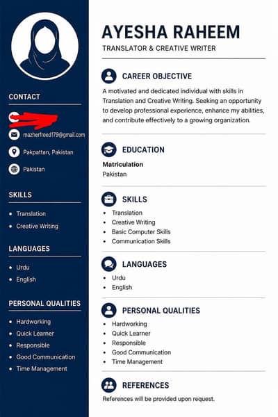 Professional CV + Typing Service