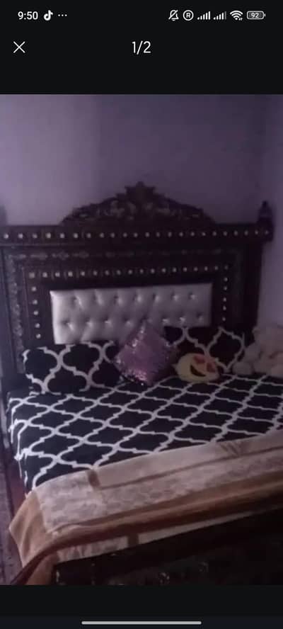 double bed and singar mez for sale