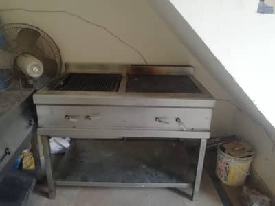 Burner , hot plate with grill and hood