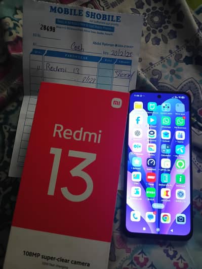 Xiaomi Redmi 13 with Box 16/128 Official PTA