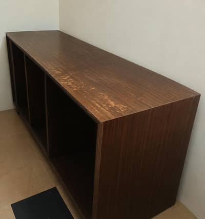 wooden storage shelf/Tv console