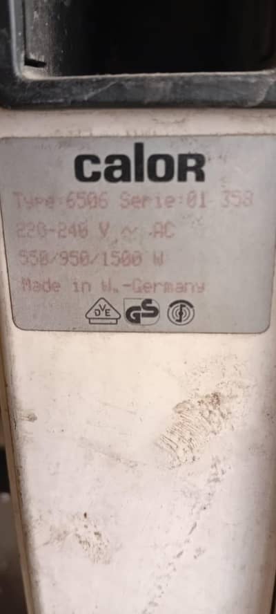 Original Calor Germany Oil-Filled Electric Heater (Radiator) - 6 Fins