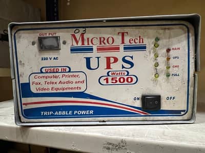 MicroTech 1500 Watts Heavy Duty UPS for Home / Office