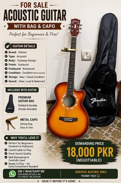  Acoustic Guitar For Sale