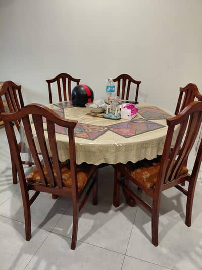 dining with 6 chairs made of Talee(sheesham)