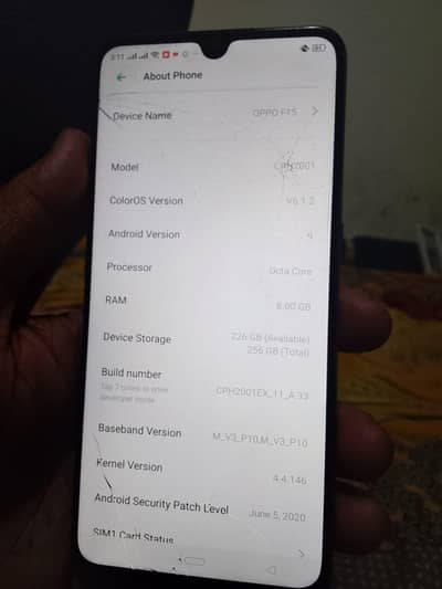 OPPO F15 8/256 pta approved 03010045294