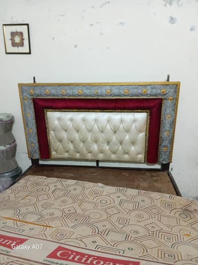 double bed with mattress urgent sale