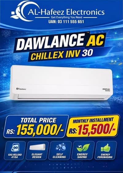 DAWLANCE CHILLEX AC AVAILABLE ON EASY INSTALLMENT PLAN