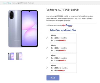 Samsung Infinix Vivo  Tecno easy installment s
