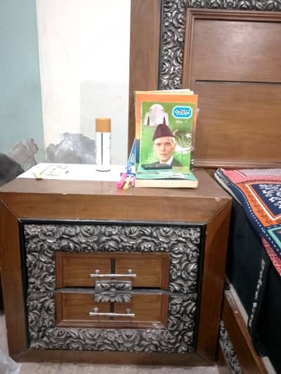 Jumbo Size Double Bed with 1 feet thick mattress, in new condition