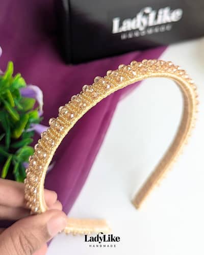 GOLDEN CRYSTAL HAIRBAND