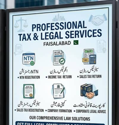 NTN, INCOME TAX RETURN,SALE TAX RETURN, SALE TAX REGISTRATION,