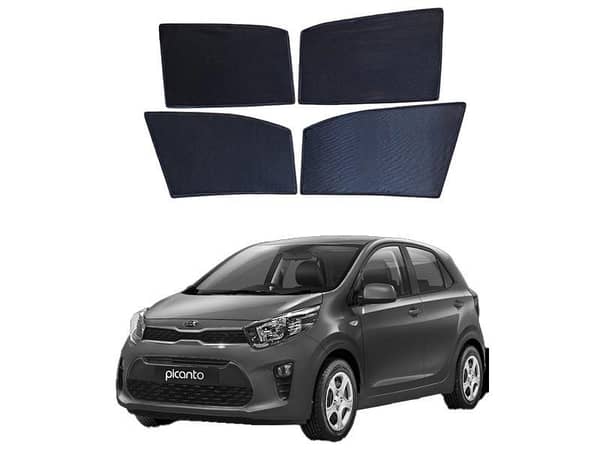 KIA Picanto Premium Quality Japani Sun Shades 4 PCS - Model 2019-2023