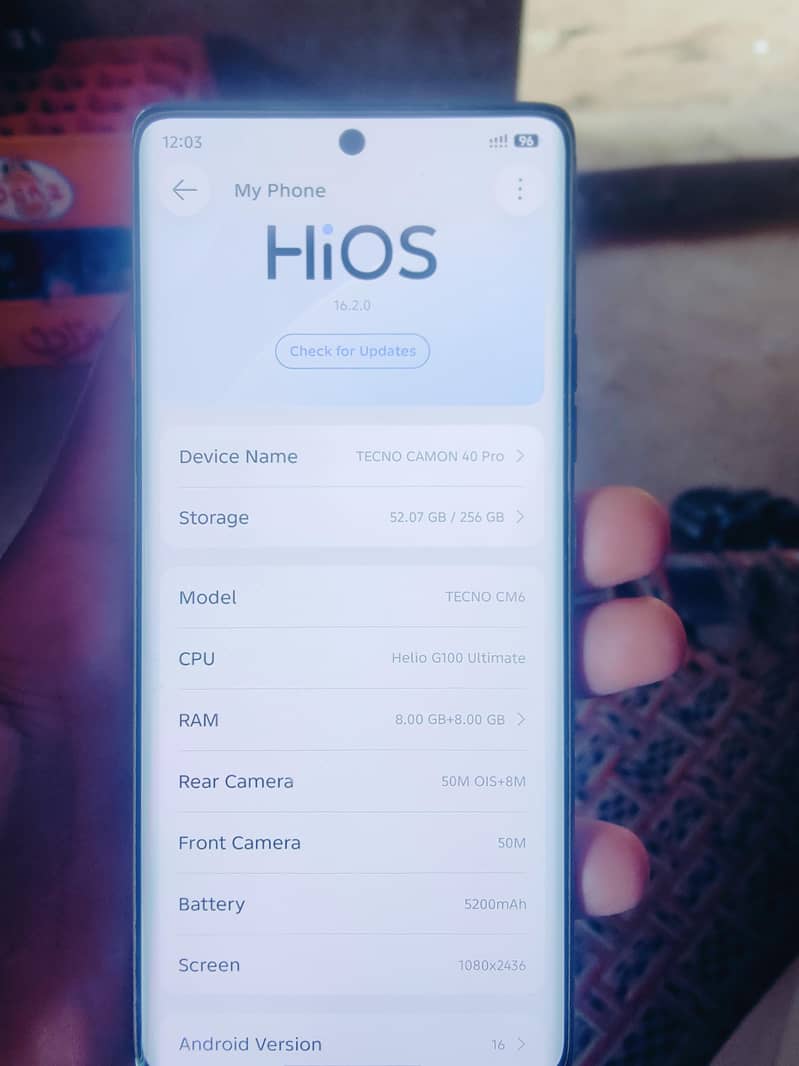 Tecno CAMON 40 Pro 5