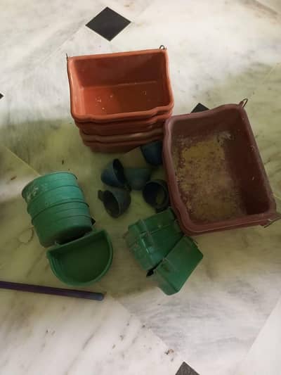 Java and Finches Food Bowls and Water Inlets