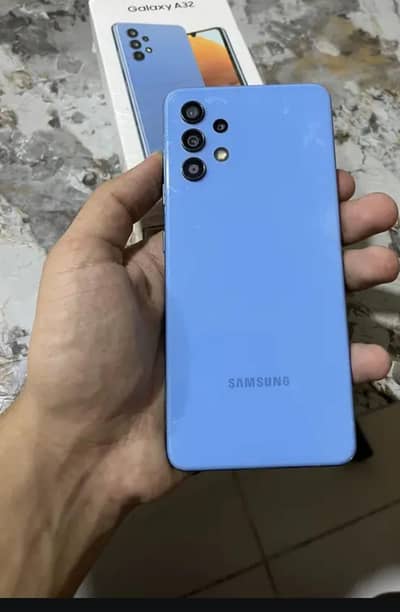 Samsung galaxy a32  with New pack flip cover