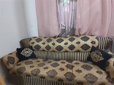 wooden sofa