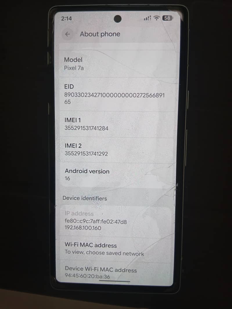 Google Pixel 7 8