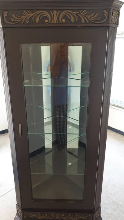 Elegant classic wooden display cabinet