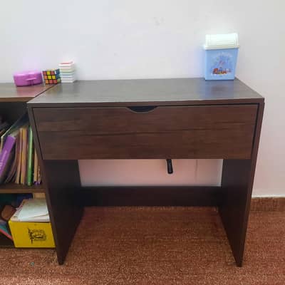 Study table with study chair moving up down and revolving