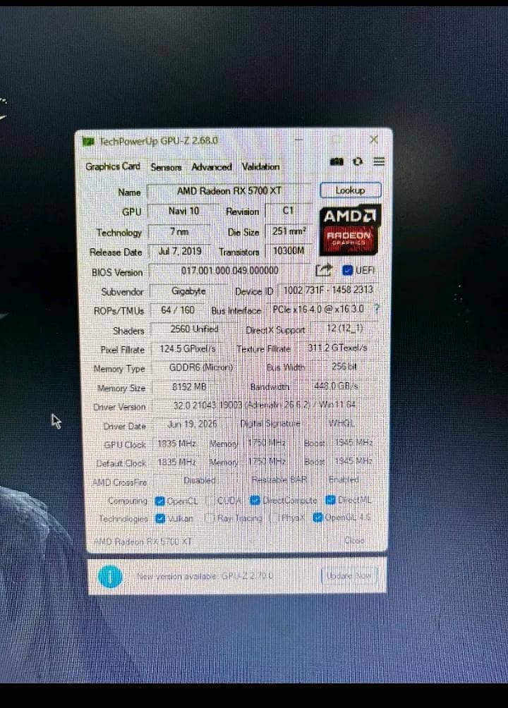 gigabyte GPU 0