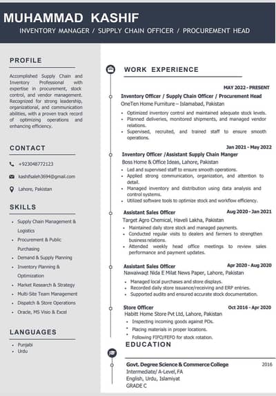 Supply chain/inventory management