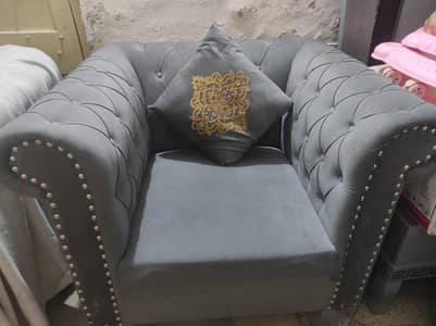 Five Seater Sofa Set With Center And Two Side Tables