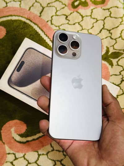 Iphone 15 pro max 256gb water pack with box battery health 82%