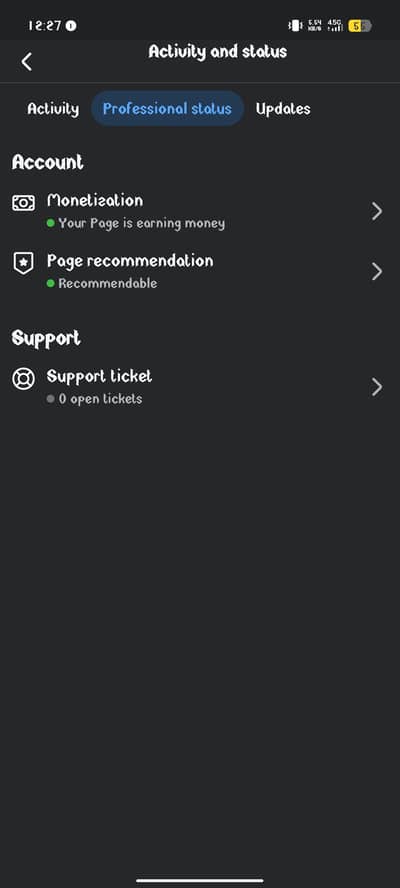 Facebook page monetized fully active
