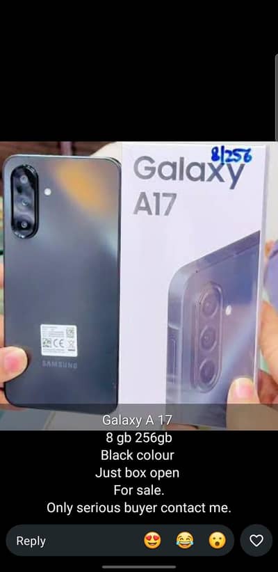 Samsung A17 ( just box open non active)