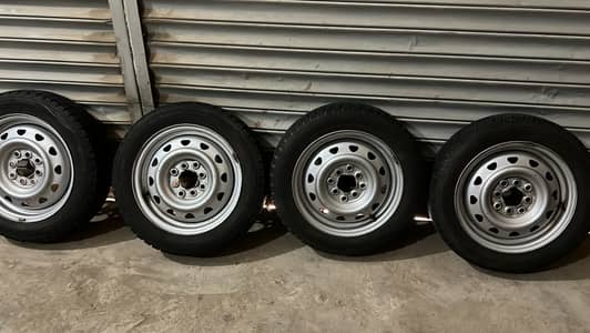 Dihatsu Mira tyres and Stepney