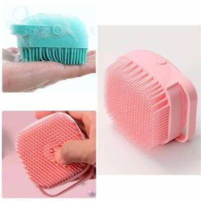 Silicone Bath Body Brush - Soft Bristles | Whatsapp 0332-6664234