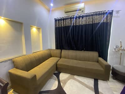 6 Seater L-Shape Sofa Set | Excellent Condition | Modern Fabric Sofa