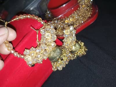 Gajra Bracelet and Earrings