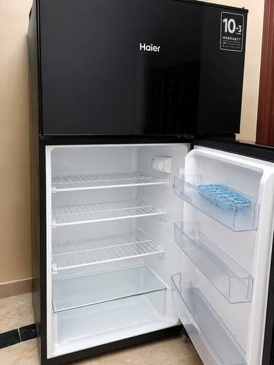 Haier Double Door Refrigerator Black | Excellent Condition | Like New